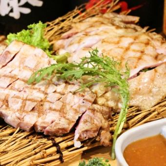 【4000円コース】炭火焼2種盛りやローストチキン等が楽しめる◆8品+2時間飲み放題