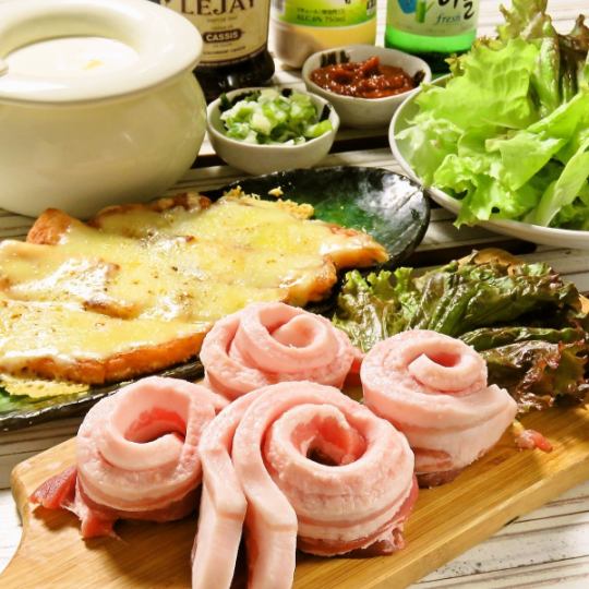 ◆擊敗◆«奶酪samgyeopsal設置⇒1780日元!»卷滿分無論你吃這個價格的東西!