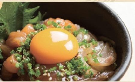 Seafood Yukhoe ~ Topped with Egg Yolk ~