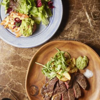 [Saturday, Sunday, and public holidays: 1 drink included] Choose from a wide variety of main dishes or pasta dishes (5 dishes in total) 2,200 yen