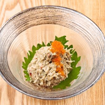 ずわいがにかにみそ和え