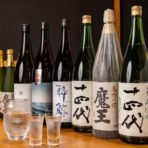 Selected local sake from all over Japan