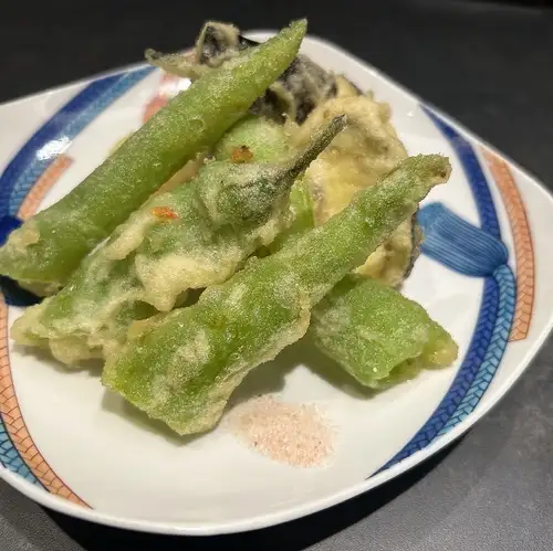 Seasonal vegetable tempura