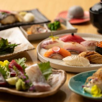 [Nogi Course] Enjoy 8 carefully selected nigiri sushi and Yonezawa beef. Total of 9 dishes: 6,000 yen (tax included)