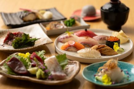 [Nogi Course] Enjoy 8 carefully selected nigiri sushi and Yonezawa beef. Total of 9 dishes: 6,000 yen (tax included)