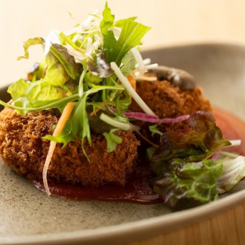 Crab cream croquette with crab miso sauce