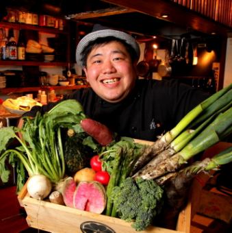 地元野菜をふんだんに使ったコースで宴会をぜひ！