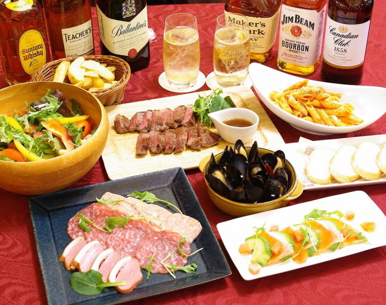 【コースがお得】お料理8品＋究極のハイボール飲み放題付き♪20時までのスタートでおひとり様500円オフ