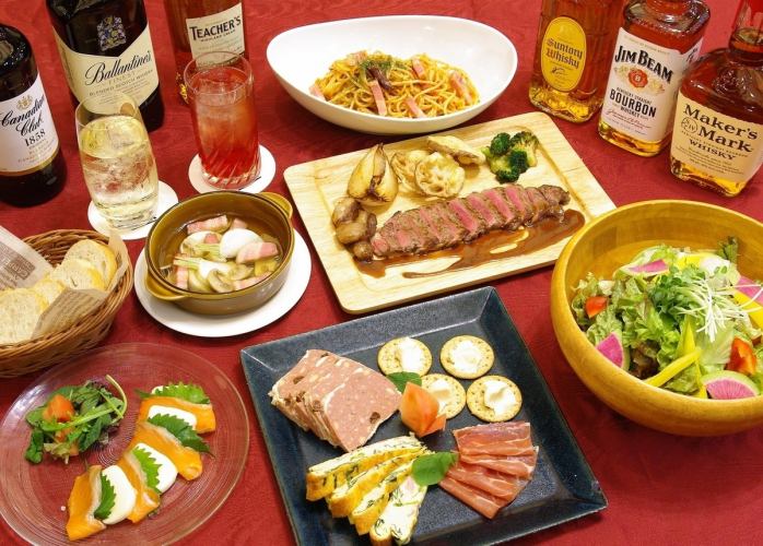 2 小時暢飲特惠套餐:晚上 8 點前開始,價格從 4,500 日圓降至 4,000 日圓!