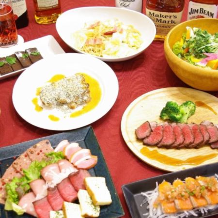 本格的お料理＋究極のハイボールも飲み放題付き♪　20時までのスタートなら5,000円が4,500円に！