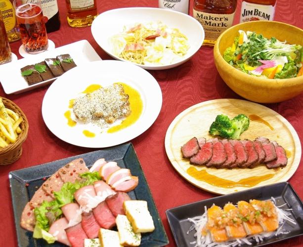 本格的お料理＋究極のハイボールも飲み放題付き♪　20時までのスタートなら5,000円が4,500円に！