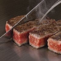 국산 와규 엄선 붉은 고기 철판 스테이크