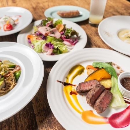 人気No.1 糸島旬彩コース 全8品 税込み3600円