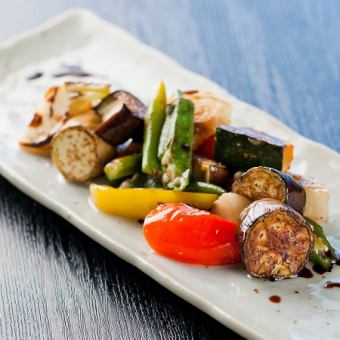 Teppanyaki with lots of seasonal vegetables