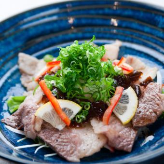 Grilled beef scallops with grated daikon radish and ponzu sauce