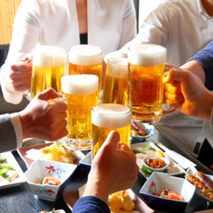 単品飲み放題⇒2時間/生ビールもOKドリンク30種類以上/2200円