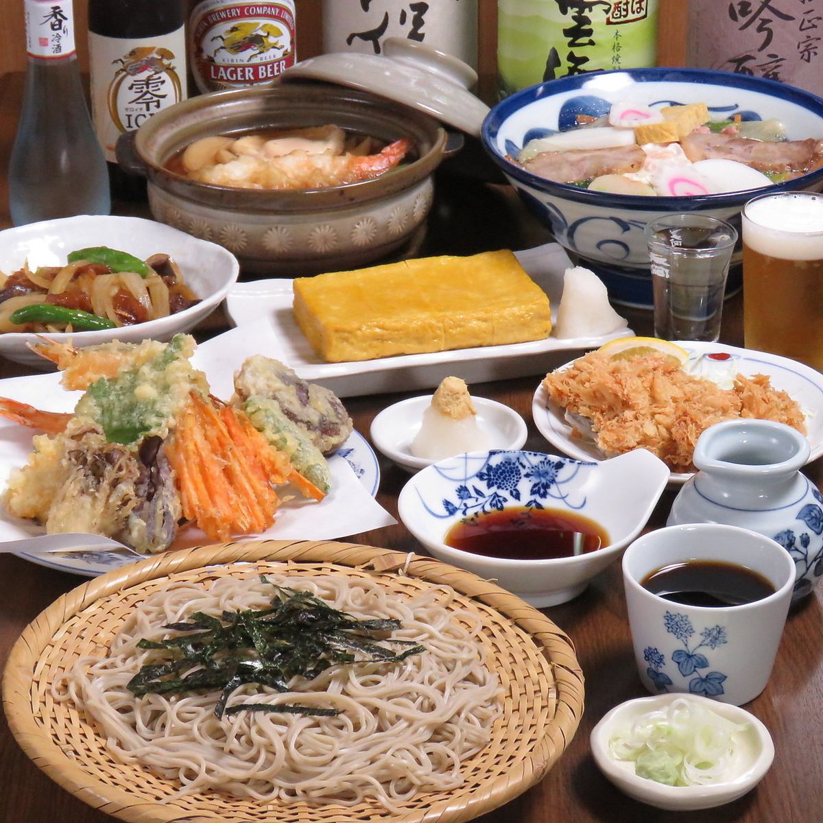 Honhachiman's soba restaurant that sticks to homemade udon and ramen are also available!