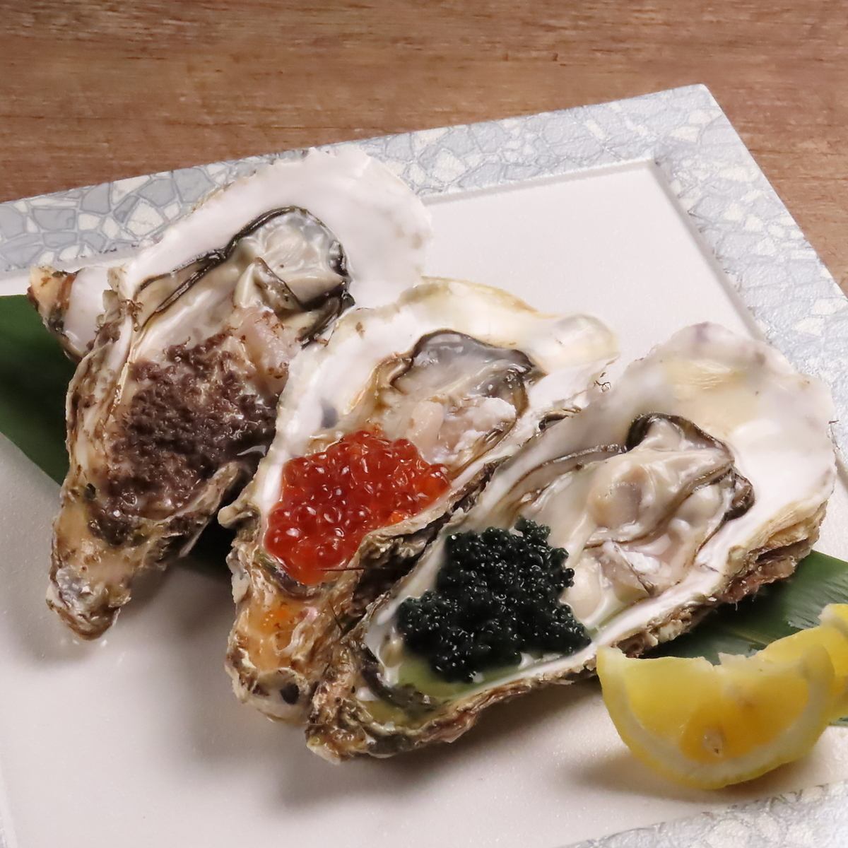 Luxury large oyster festival! Oysters x truffles, salmon roe, caviar