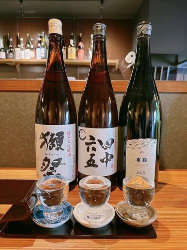 酔いどれ日本酒3種飲み比べ　