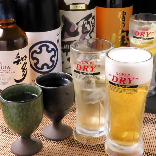 All-you-can-drink carefully selected sake ◎