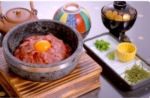 Kagoshima black beef stone-grilled