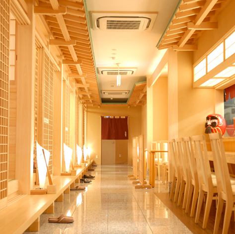 清潔感あふれる店内でゆったり座れる大人の雰囲気。大切な方との楽しいひと時を、「大穀　鶴ヶ島店」でぜひお過ごし下さい！