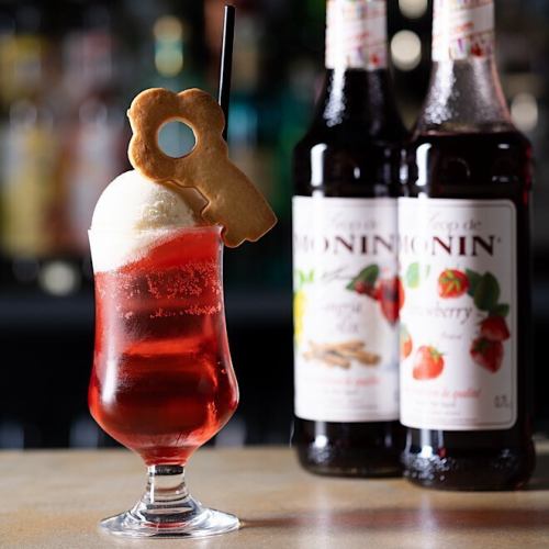 Strawberry and Sangria Cream Soda