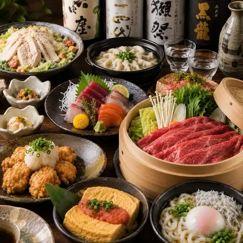 8道菜套餐,含无限畅饮,3500日元起