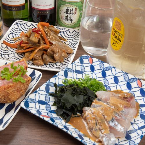 Izakaya use with one dish and alcohol◎