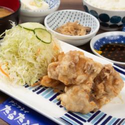 Toriten set meal ~ Please with mustard ponzu! ~