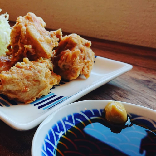 Chicken tempura ~ Enjoy with mustard ponzu sauce! ~