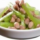 Boiled peanuts with celery