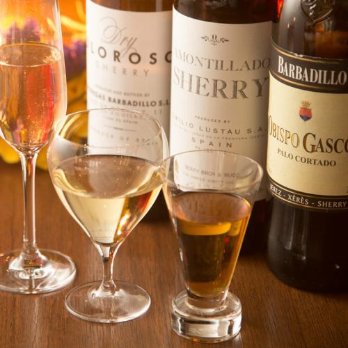 ◆ More than 20 kinds of sherry