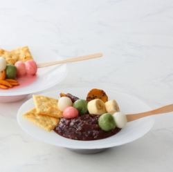 いちごチョコレートファウンテン＆あんこフォンデュ