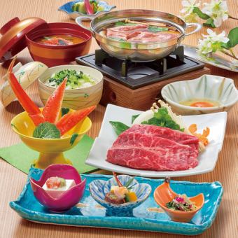 Sukiyaki set Beef sukiyaki set [7 dishes] 3080 yen (tax included)