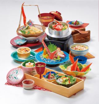 Freshly cooked flavor and delicious shell gozen [10 dishes] 5,478 yen (tax included)
