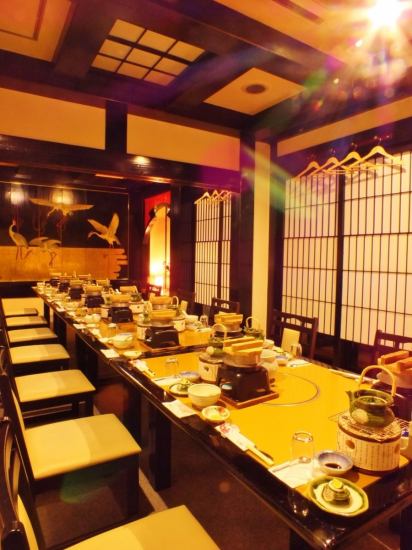 最大50名様まで宴会◎10名以上のご予約でバス送迎無料サービスも