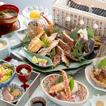 <5/11～>夏のうなぎと蟹の炭火焼会席　夕凪（ゆうなぎ）【9品】　7040円（税込）