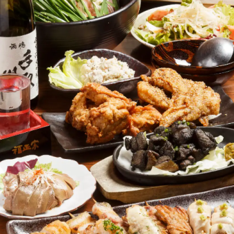 1番人気！【焼鳥市場大満足コース】120分飲み放題付5,500円（税込）