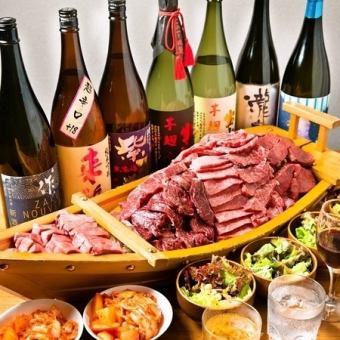 [All-you-can-drink included] 9 to 12 items including Wagyu Funamori/Chateaubriand/A5 Wagyu Roast Beef/Ise Shrimp◆16,500 yen