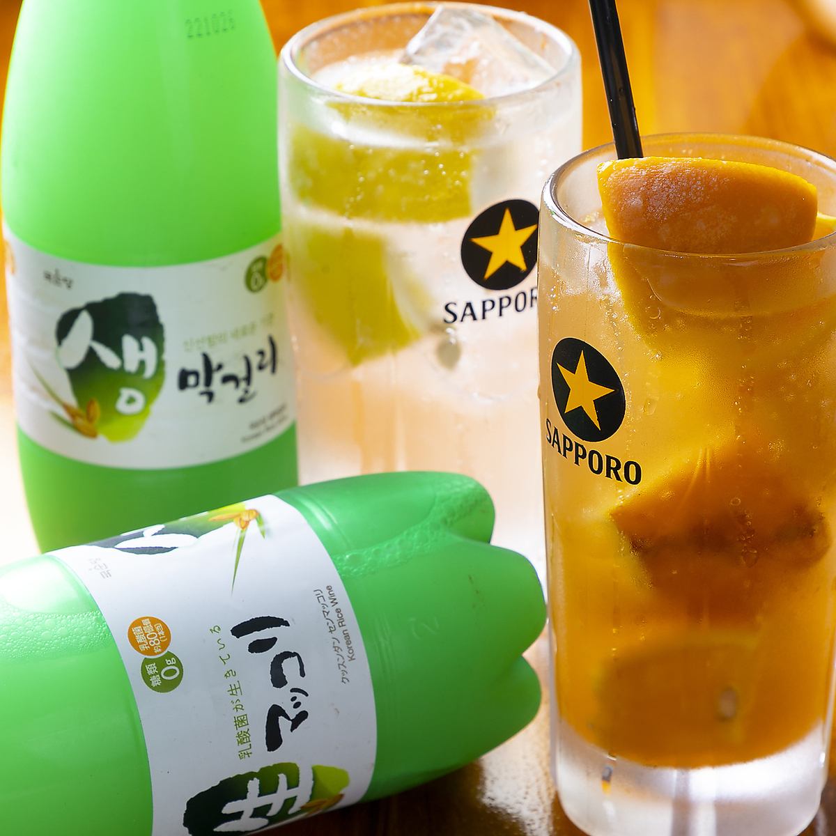 当店自慢のレモンサワーをはじめとする、ドリンク各種飲み放題◎