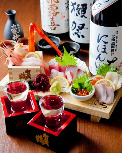 当店名物の鮮魚刺身盛合わせ☆ご宴会にも通常注文も◎