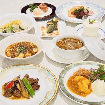 9月1日より孝華おすすめコース（お料理のみ）　お一人様7,700円◆3名様より卓盛での提供です。