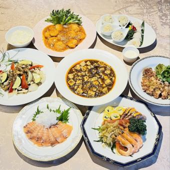 6月1日より涼しい個室 中華宴会(お料理のみ) お一人様5,500円◆3名様より卓盛での提供です。