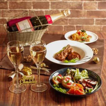 12/24(水)限定クリスマス特別コース 18:30(第一部専用) スパークリングワイン付き