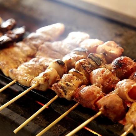 [Good value for money] "Trial course" with 3 hours of all-you-can-drink including skewers: 3,980 yen ⇒ 2,980 yen {Total of 8 dishes}