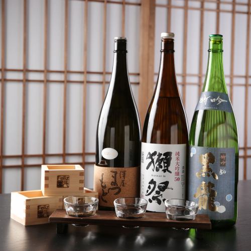 Enjoy delicious sake with your meal