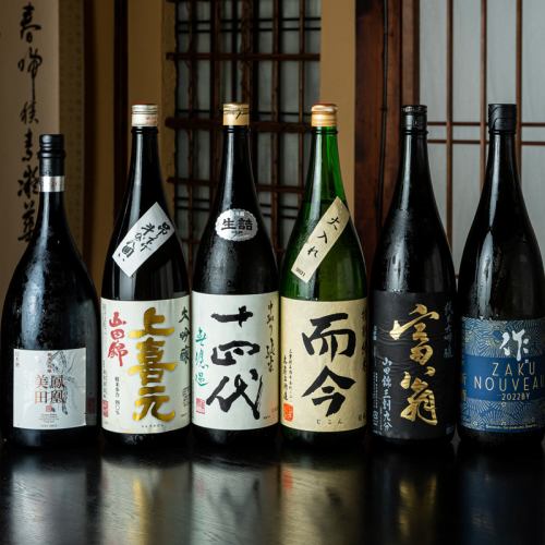 We have confidence in our selection of local sake!