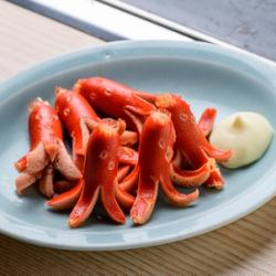 たこさんウインナー、坦々もやし炒め、せせりポン酢