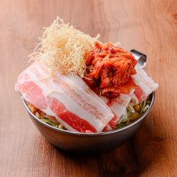 自製豬肉泡菜文字燒